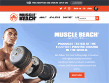 Tablet Screenshot of musclebeach.com